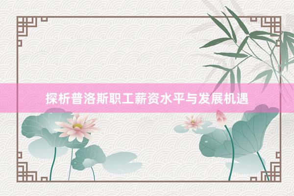 探析普洛斯职工薪资水平与发展机遇
